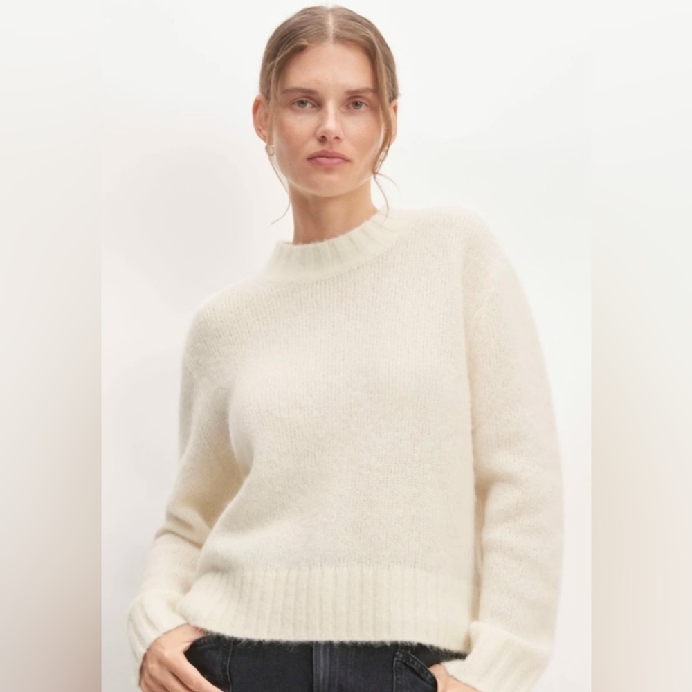 NWT Everlane Alpaca Cropped Sweater sz M